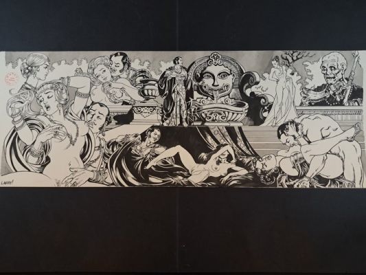 Camarda, Larry - 1 Original drawing - Tributo a Magnus: Le 110 pillole | Catawiki