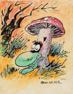 Mandrika | Le Concombre masqué, illustration à l’encre de… | Millon