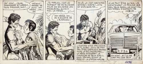 Malik | Archie Cash, strip n°3 de la planche n°19 à… | Millon