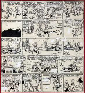 Saint-Ogan | Zig et Puce, planche Ã  l’encre de Chine de l’épi… | Banque Dessinée