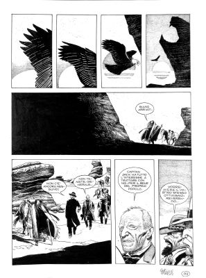 Enrique Breccia – Tavola Originale – Tex "Capitan Jack" 2016 - pag 188 - 31x41 cm | Love Original Art