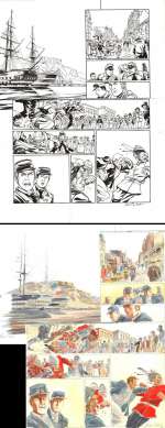 Xavier BESSE - Planche originale 27 de LAOWAI Tome 1. La guerre de l‘opium