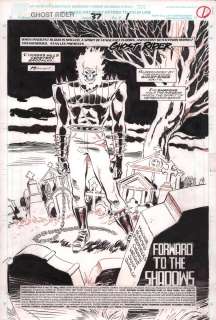 Brett Blevins, Fred Fredericks - Ghost Rider #37 P.1 - Title Page - Full Figure Ghost Rider - 1993