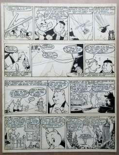 Toonder Studio’s | originele pagina uit ’De Beker van Onk’  - Tom Poes en Heer Bommel (eind jaren ’50) | Catawiki