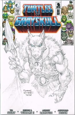 Freddie E. Williams II | TOG Splinter Bust SketchLimited Ed. Turtles of GrayskullBlank | Freddie E. Williams II