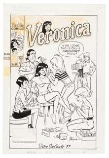 DAN DeCARLO Original Art: Veronica #61 Cover | PBA Galleries