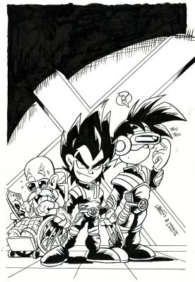 Nacho Fernández | Original cover – Dragon Fall #9 – Nacho Fernández + cómic with dedication | Origin Of Comics