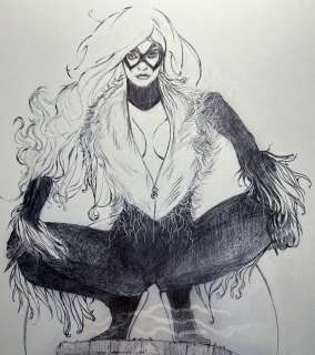 Drew Edward Johnson | The Black Cat-Ballpoint Illustration | Drew Edward Johnson