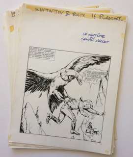 Marcello Raphael Carlo | 16x original plates  - Rin Tin Tin and Rusy no - 69  - Le fantôme du Canyon d’Argent  - (1965) | Catawiki