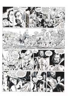 Mitton, Jean-Yves | Original page (p.9)  - Quetzalcoatl 6  - La Noche Triste  - (2005) | Catawiki