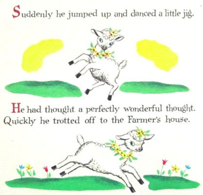1968 MARY’S LITTLE LAMB DOLLIE TINGLE ORIGINAL drawing art BOOK PAINTING sheep | eBay US (Buy It Now)