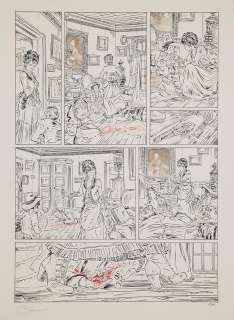 Paul SALOMONE (né en 1981) Planche originale Planche originale de la page 51 du Tome 4 de "L’homme qui n’aimait pas les armes Ã  feux... | Tajan
