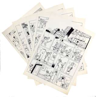 Craenhals - Lot 349 - Les 4 As, ensemble des 46 planches (histoire…