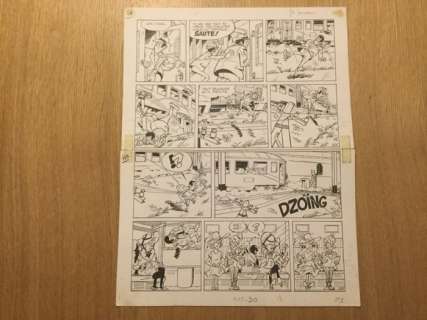 Gos | Planche originale Gil Jourdan T13  - Carats en vracs  - (1971) | Catawiki