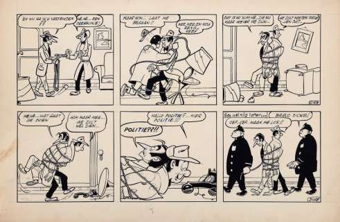 Goscinny | Dick Dicks, planche n°13b (numérotée 168 cd)… | AZ auction