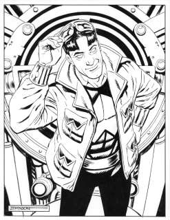 Jeff Johnson | Wonder Man - Full Background Ink Commission - Signed | Anthony’s Comic Book Art