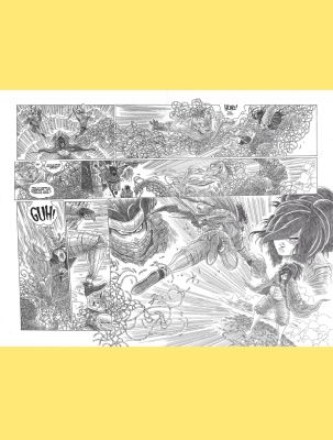 James Stokoe | Orphan and the Five Beasts: Bath of Blood Issue #3, Page 17 DPS | Marley Zarcone / James Stokoe