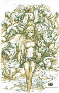 Couverture originale MARVEL ADVENTURES #19 par Niko HENRICHON