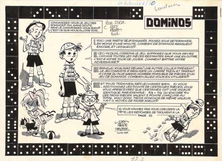 Paape | Dominos, illustration à l’encre de Chine… | AZ auction