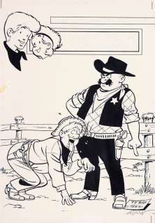 Tibet - Lot 537 - Chick Bill, illustration à l‘encre de Chine pour…