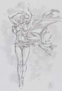 Gene Espy - Supergirl Illustration Original Art (2007).
  ...