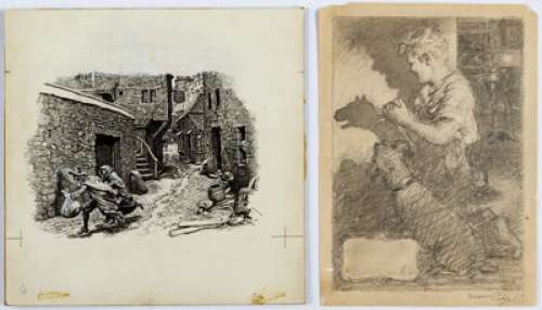 Norman Price and Baline Sluder Illustrations Original Art Group of 4 (c. 1920s). Price, a prolific illustrator - | Heritage