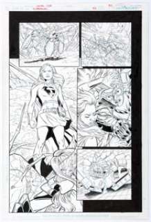 Jamal Igle, John Sibal, and Mark McKenna Supergirl #50 Story Page 30 Original Art (DC, 2010). Supergirl -