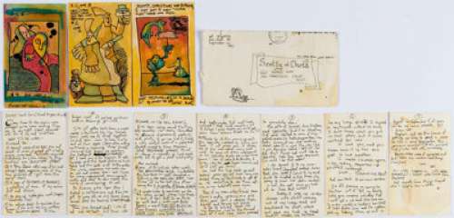 Art Spiegelman - Illustrated Letters to Robert Scotellaro Original Art (1972). What do Underground Cartoonists - | Heritage