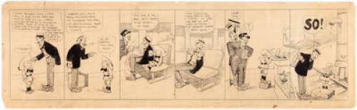 Bud Fisher Mutt and Jeff Daily Comic Strip Original Art (H.C. Fisher, c. 1910s). Although there is not a -