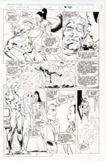 Alan Davis and Mark Farmer Excalibur #65 Page 20 Original Art (Marvel, 1993). Roma heals Captain Britain from - | Heritage