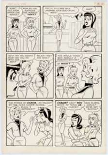 Dan DeCarlo (attributed) Pep #178 Story  Page 2 Betty and Veronica Original Art (Archie, 1965... | Heritage