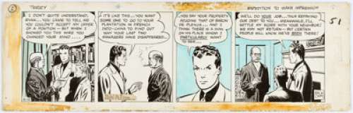 Milton Caniff Terry and the Pirates Daily Comic Strip Original Art dated 12-12-38 (Chicago T... | Heritage