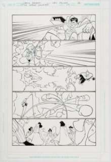 Carlo Barberi and Lary Strucker Justice League Unlimited #17 Page 12 Original Art (DC, 2006)...