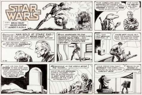Alfredo Alcala Star Wars Sunday Comic Strip Original Art dated 12-26-80 (L. A. Times Syndicate, 1980). Alfredo - | Heritage