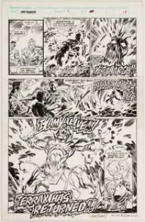 Mark Bagley and Al Williamson New Warriors #1 Page 14 Original Art (Marvel, 1990). Scientists accidentally - | Heritage
