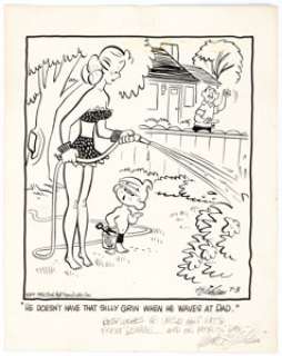 Hank Ketcham Dennis the Menace Daily Comic Strip Original Art dated 7-3-52 (Post-Hall Syndicate, Inc., 1952). - | Heritage