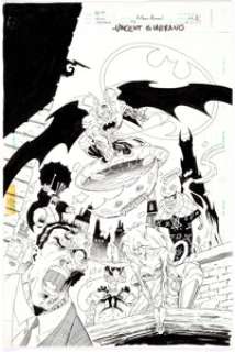 Vincent Giarrano Batman Annual #20 Cover Original Art (DC, 1996). Featuring "Legends of the Dead - | Heritage