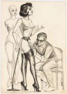 Gene Bilbrew (As Eneg) | Stocking Parade #2 and High Heels #3 Illustration Original Art Group of 2 (c. 1960s). | Heritage