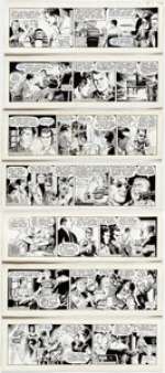 Al McWilliams Davy Jones Daily Comic Strip Original Art Group of 7 Consecutive (United Feature Syndicate, - | Heritage