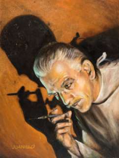 Bob Juanillo - Boris Karloff Painting Original Art (c. 1990s).... | Heritage