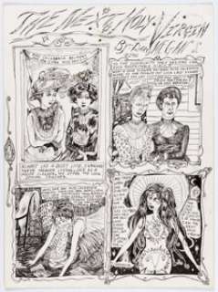 Dame Darcy Meat Cake #1 Complete 4-Page Story "The Next Holy Virgin" Original Art (Fantagraphics, 1993).... (Total: 4 Original Art)