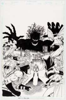 Rick Hoberg and Joe Rubinstein The Strangers #5 Cover Original Art (Malibu, 1993).... | Heritage