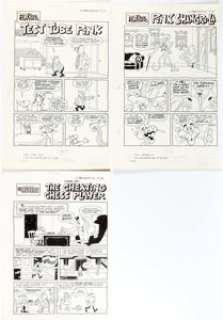 Warren Tufts Pink Panther #61 3-Complete Stories Original Art Group of 15 (Gold Key, 1979).... (Total: 15 Original Art) | Heritage