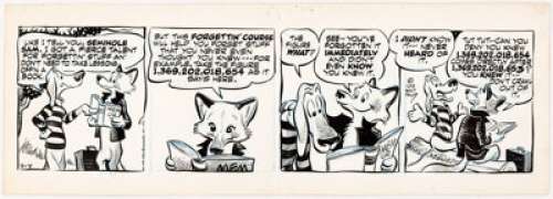 Walt Kelly Pogo Daily Comic Strip Original Art dated 7-7-58 (Hall Syndicate, 1958).... | Heritage