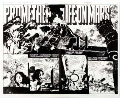 J. H. Williams III and Mick Gray Promethea #18 Pages 2 and 3 Double-Page Spread Original Art (DC, 2002)....