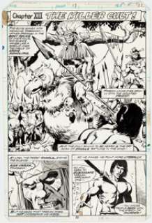 John Buscema and Klaus Janson Tarzan #17 Page 22 Original Art (Marvel, 1978).... | Heritage