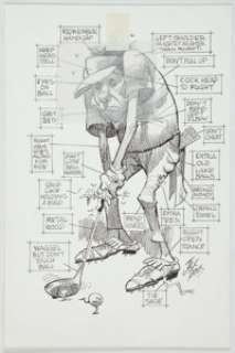 Jack Davis - Golf Illustration Original Art (undated).... | Heritage