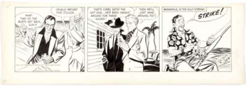 Alex Raymond Rip Kirby Daily Comic Strip Original Art dated 1/27/51(King Features, 1951).... | Heritage
