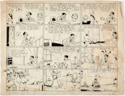 Vic Forsythe, John Dirks and Others - Jimmy and the Tiger, Captain and the Kids and Other Comic Strips... (Total: 6 Items)