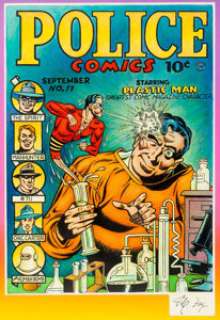 Gill Fox Police Comics #11 Cover Hand-Colored Print (2003)....